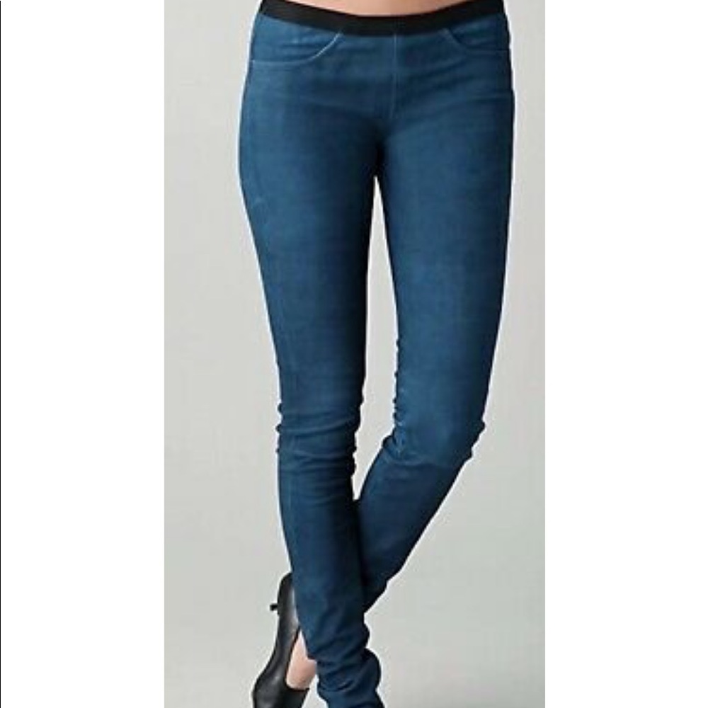 Helmut Lang teal leggings